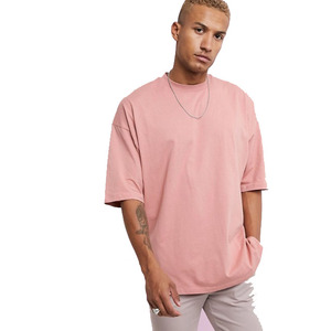 Meilleures ventes T-shirt pour homme Tissu en jersey de haute qualité Service OEM Couleur rose par Fitness Drills-Design vierge - Product Image 1
