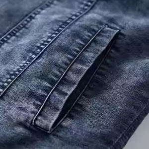 Chaqueta vaquera para hombre hecha a medida con logotipo bordado Estilo lavado Vintage para promoción, marca del personal o apariencia de discoteca - Product Image 4