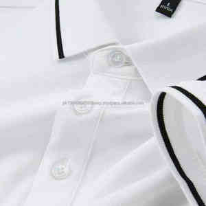 เสื้อลำลองสำหรับผู้ชายผ้าคอตตอน/โพลีเอสเตอร์ถักฉลากส่วนตัวผ้าแห้งเร็วระบายอากาศได้พิมพ์ลายบริการ OEM - Product Image 2