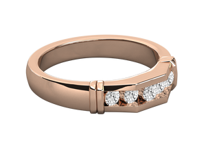 Bague de fiançailles pour femme avec diamants de laboratoire certifiés IGI, plaqué or 14 carats, taille ronde brillante, style classique pour mariage - Product Image 2