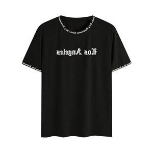 T-shirt tendance à imprimé de lettres pour hommes, très demandé dans tous les styles de designs, en tissu tricoté en polyester/coton, nouvel arrivage - Product Image 6