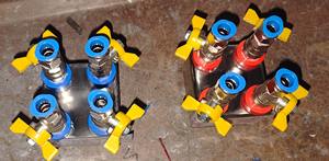 เครื่องควบคุมอุณหภูมิน้ำ 4 เข้า 4 ออก พร้อมวาล์วบอล-ปราศจากสนิม - Product Image 2