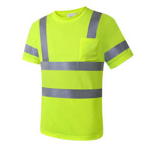 High Quality Design Workwear Best Quality Custom OEM Reflective Hi Vis Safety Short Sleeves T shirt on Sale 2026 - Product Image 3