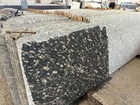 Encimera de Granito Natural Hecha a Mano, Pulida, Ecológica, con Garantía de Más de 5 Años, para Uso en Interiores y Exteriores, Estilo Moderno para Villa