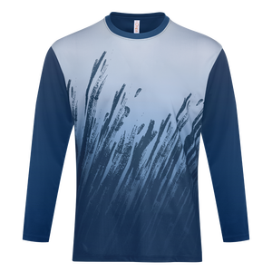 Ultimate Sublimation Mini Eyelet Microfiber Quick Dry CVC Unisex 150gsm Cool Fit Camiseta de manga larga Camisetas para hombres - Product Image 3