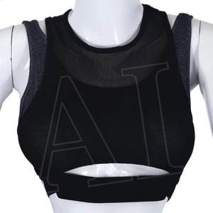 สปอร์ตบราแบบใส่กลับด้านได้ระบายอากาศได้ดีแห้งเร็วสำหรับไปยิมเล่นกีฬาสามารถใส่โลโก้ได้ตามต้องการ - Product Image 1