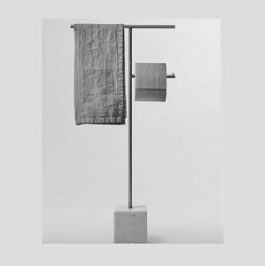 Porte-serviettes élégant en fer, conçu pour le rangement mural dans la salle de bain, accessoire d'organisation domestique durable et élégant, utilitaire pratique - Product Image 3