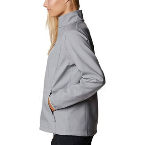 Veste Softshell Femme Personnalisée OEM Automne Hiver Respirante Imperméable Polyester Durable Laine Nylon Polaire Imprimée Finie - Product Image 3