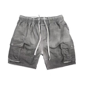 "Short en jean personnalisé taille moyenne lavé à l'acide Short en denim 100% coton respirant et vieilli 2025 Meilleur fournisseur OEM ODM" - Product Image 2