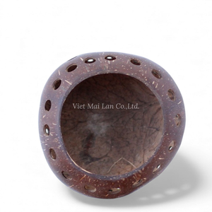 Coconut Shell Tealight Holder Made from <b>Natural</b> Materials for <b>Calm</b> Home Decoration from Vietnam - Product Image 3