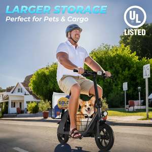 Scooter Eléctrico de Carga Windhorse C2, 450W, Plegable, con Cesta Multiusos, Velocidad de 15.6 mph, Alcance de 25 Millas, Batería de 36V/8Ah - Product Image 2