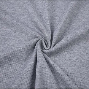 Chemises polo décontractées classiques et légères bleues pour hommes Chemises col de golf zippées avec poches Tissu tricoté anti-rides - Product Image 4