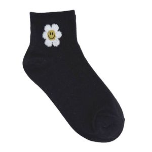 FOYSOCK KOREA OEM ODM graziose calze ricamate con Logo personalizzato caviglia equipaggio in morbido cotone abbigliamento 3D moda donna Casual sorriso calzino da donna - Product Image 5
