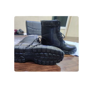 Bottes de combat à haute cheville avec logo personnalisé, cuir de haute qualité, chaussures d'uniforme de sécurité K.D. Usines de bonneterie Sécurité extrême en plein air - Product Image 6