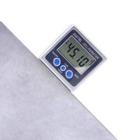 Mini inclinomètre numérique portable Jauge d'angle 0-180 ° à double axe avec base magnétique et rétroéclairage Matériau métallique de nivellement de précision