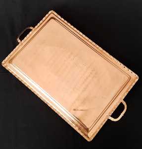 ถาดเสิร์ฟทองแดงแท้พิมพ์ลายดอกไม้สีพาสเทลสำหรับผลไม้และขนมหวาน - Product Image 5