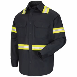 Chemises de travail de sécurité réfléchissantes haute visibilité sur mesure 2026 pour hommes, écologiques, respirantes, en polyester, fabriquées au Pakistan - Product Image 4
