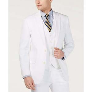 Giacca da Completo Tommy Hilfiger da Uomo Modern-Fit Th Flex Stretch Chambray Bianca Taglia 40 - Product Image 1