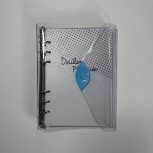 Reliure à anneaux A5 personnalisable en PVC transparent à 6 trous, carnet à feuilles mobiles, couverture souple transparente <span class=keywords><strong>pour</strong></span> le journaling et la planification - Product Image 6