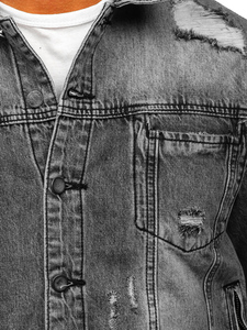 Heavyweight Cotton Denim <b>Jacket</b> Distressed Washed Jeans Outerwear Custom Branding Wholesale Supplier for Fashion Retail Stores - Product Image 3