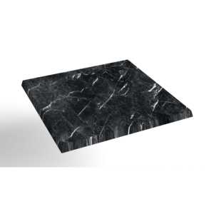 Table de qualité commerciale en marbre noir avec plateau renforcé en composite de pierre pour une utilisation en intérieur et en extérieur - Product Image 3