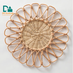 Premium Handmade Woven Rattan Bamboo <b>Placemats</b> Eco Friendly <b>Table</b> Mats for Fine <b>Dining</b> - Product Image 1