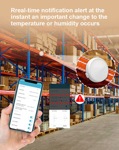 Termômetro digital tuya com visor de parede, medidor de temperatura e umidade - Product Image 4