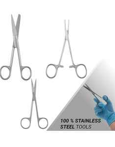 Outils de dissection Kit de dissection biologique avec outils en acier inoxydable de qualité supérieure Idéal pour les étudiants, le travail en laboratoire et les instruments chirurgicaux - Product Image 5