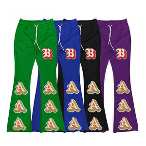 Pantalones Casuales de Hombre, Estilo Informal, de Moda, con Estampado DTG, Lavados, Acampanados - Product Image 1