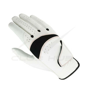 Gants de golf en peau de mouton respirants de haute qualité en gros Conception et logo personnalisés Doigts complets en cuir - Product Image 1