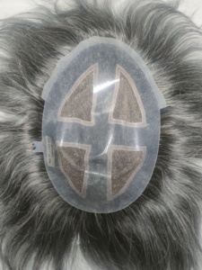 Taz Hair Bangladesh Perruque de cheveux toupet pour hommes avec base de peau 100% densité Remy Grade Kinky Straight and Deep Wave Styles - Product Image 2