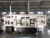 Centre d'usinage CNC industriel à double broche, centre de tournage à lit incliné axe Y pour la production à haute capacité