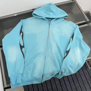 Poids lourd de haute qualité 450g c'est un lot terrible de sirop contre la toux imprimé lâche décontracté Streetwear pull à capuche pour hommes - Product Image 6