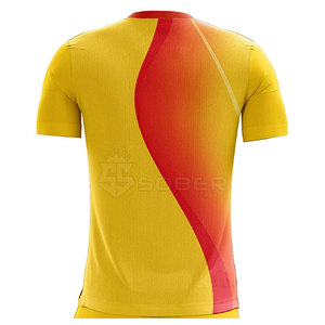 Maillot de football pour hommes, qualité supérieure, en stock, 100% polyester, couleur personnalisable, nom de l'équipe, taille personnalisée, impression par sublimation haute qualité - Product Image 2