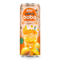 El mejor sabor a melocotón Boba que hace estallar 320ml puede fábrica moderna OEM/ ODM beber té de la leche precio fábrica moderna nuevo embalaje