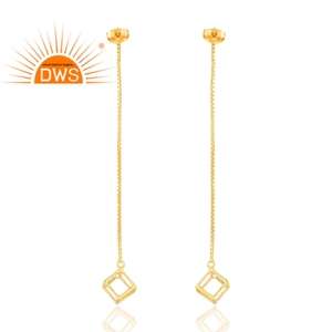 Pendientes chapados en oro de 18 quilates de Plata de Ley 925 superventas, joyería fina Demi para mujer, regalo para ella - Product Image 2