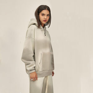 Survêtements personnalisés en molleton 100% coton avec broderie délavée, appliqué, effet délavé au soleil, lavage à l'acide, surdimensionné, pull-over, écologique, de haute qualité - Product Image 5