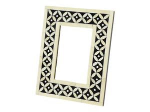 Cadre photo contemporain de haute qualité en incrustation d'os, fait à la main |   Cadre photo décoratif élégant pour les intérieurs modernes - Product Image 2