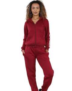 Ensemble sweat-shirt et jogging unisexe personnalisé, écologique, respirant, de qualité supérieure, imprimé uni, coupe-vent en polaire, à capuche, pour l'hiver - Product Image 5