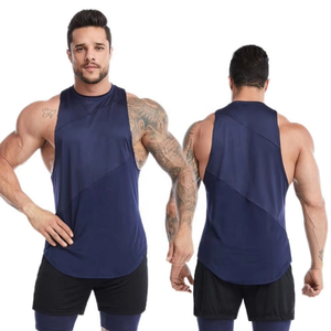 Ensemble de gym sans manches pour hommes débardeur et jogging à séchage rapide combinaison d'entraînement légère vêtements de sport de fitness services OEM et ODM - Product Image 1