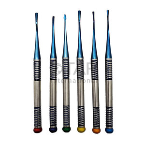 Ensemble d'ascenseurs dentaires PDL Luxating et ensemble d'ascenseurs dentaires PDL Kit d'ascenseurs de racines de qualité supérieure de 7 pièces Instruments médicaux atraumatiques - Product Image 1