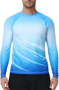 Vêtements de compression en spandex pour BJJ, rashguard personnalisé par sublimation, vêtements de fitness pour la salle de sport, rashguard pour entraînement MMA, sublimation - Product Image 2