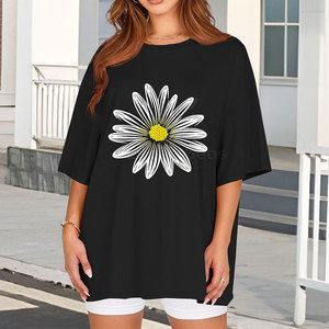 T-shirt surdimensionné classique à la mode décontracté Streetwear coupe ample t-shirt surdimensionné pour un style tendance et décontracté - Product Image 2