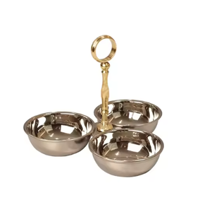 Cuencos para servir frutas y nueces de metal de alta calidad para Decoración de mesa Cuencos para servir platos de alta exigencia a un precio razonable - Product Image 1