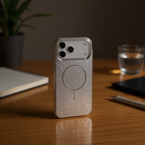 Étui magnétique en TPU+PC avec paillettes en relief et anneau magnétique pour téléphone portable A16 Premium - Product Image 2