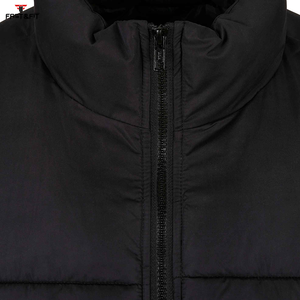 Haute qualité, léger, surdimensionné, coton bulle d'hiver imperméable personnalisé hommes doudoune toile col montant Logo avant - Product Image 4