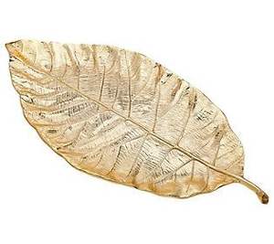 Plateaux de service ovales en métal de style nordique en aluminium à motif de feuilles, pour le rangement de bijoux, lavables au lave-vaisselle, pour la maison et la cuisine - Product Image 6