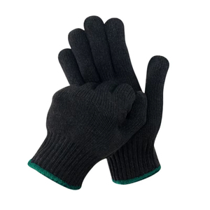 Guantes de punto de poliéster de alta calidad para uso diario Deportes Jacquard Guantes protectores de nailon negro Precio bajo Ciclismo de invierno - Product Image 2