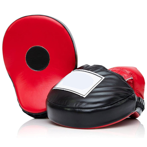 Professional Cowhide Leather Focus Mitts for Taekwondo Muay Thai Kickboxing-Customizable Breathable Martial Arts Protection - Product Image 4