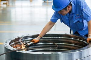 Chất lượng cao hàng duy nhất bóng loại bánh răng bên ngoài slewing vòng mang 012.40.1600 cho cần cẩu sử dụng - Product Image 6